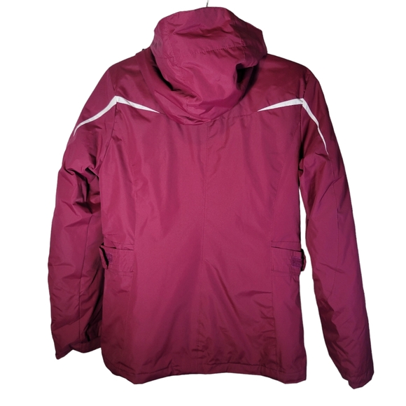 ZeroXposur maroon Berry 3 in 1 performance jacket Size Small NWT - Picture 5 of 12